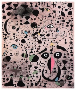 Joan Miro Painting - The Beautiful Bird Revealing the Unknown to a Pair of Lovers Joan Miro